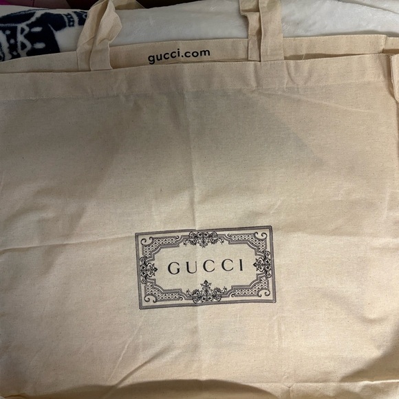 Gucci Handbags - Gucci Canvas Tote with Black Accents